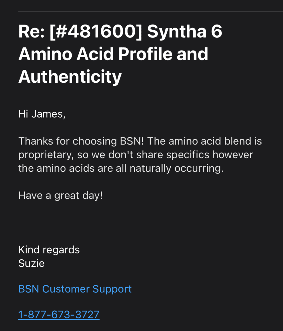 Unbiased BSN Syntha 6 review